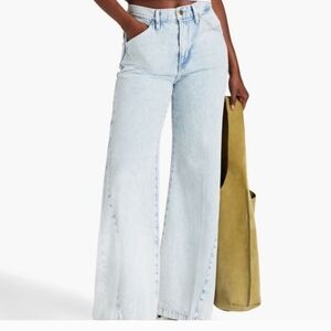 Frame Denim Light Blue Flare & Wide Leg Jeans